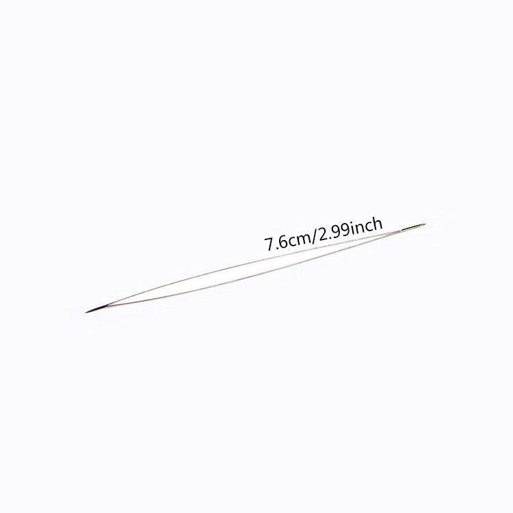 Curved Beading Needles And Pearls Threading String Cord