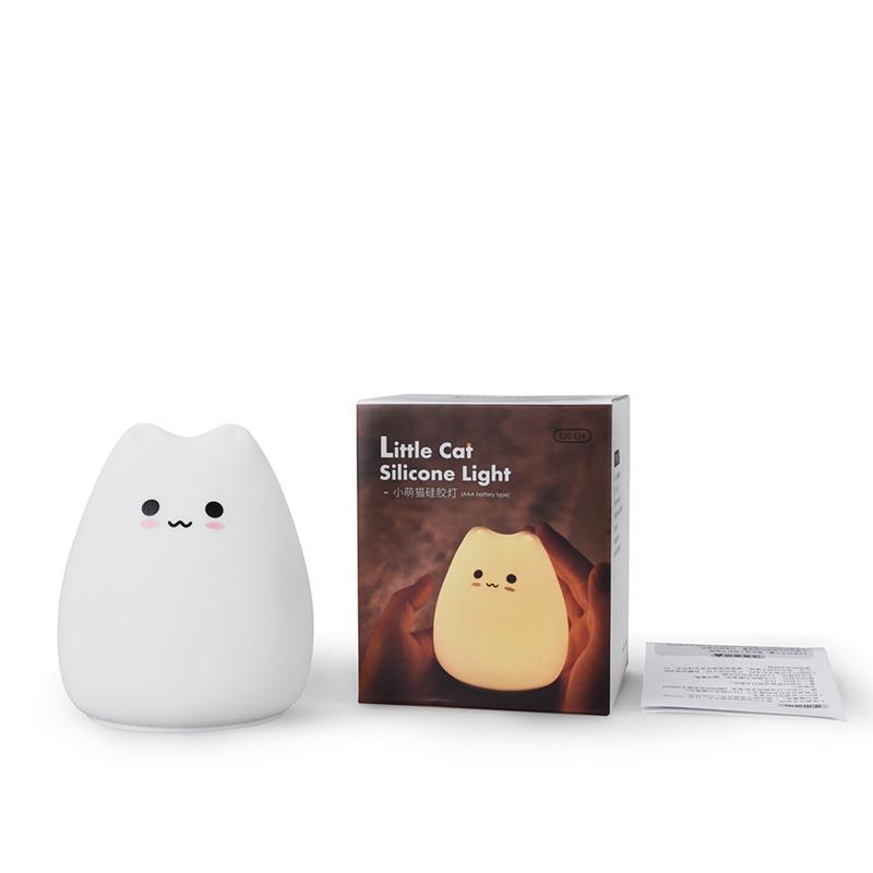 LED Cute Cat Night Light 7 Colorful