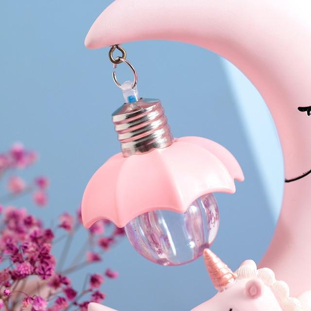 LED Unicorn Moon Lamp